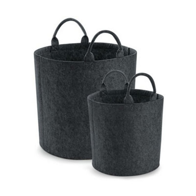 Bagbase Felt Trug Charcoal Melange (30cm x 30cm)