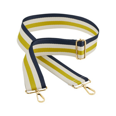 Bagbase Luggage Strap Navy/Oyster/Yellow (One Size)