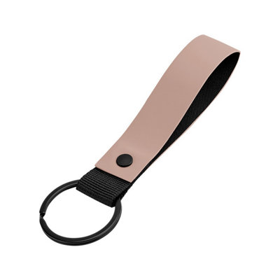 Bagbase Matte PU Keyring Nude Pink (One Size)