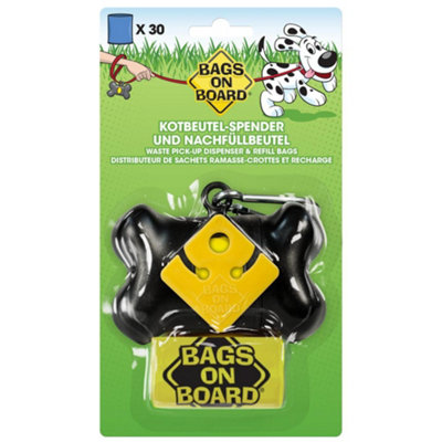 Bags On Board Plastic Dog Poo Bags (Pack Of 4) Blue (One Size)