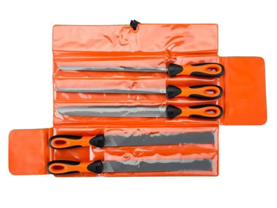 Bahco 1-478-10-1-2 Assorted 5 Piece Engineers File Set 10in 250mm BAH47708 - 3