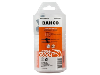 Bahco 10-Piece Bi-Metal Holesaw Set for Electricians - Metal and Wood ...