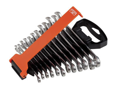 Bahco 111M/SH12 Chrome Polished Combination Spanner Set, 12 Piece BAH111MSET12