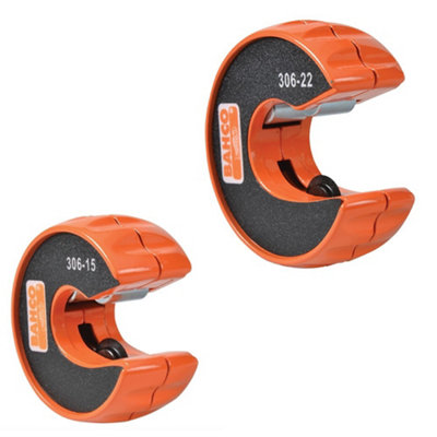 Bahco 15mm & 22mm Tube Cutter Pipe Slice Cutter Twin Pack 306-PACK 306-22 306-15