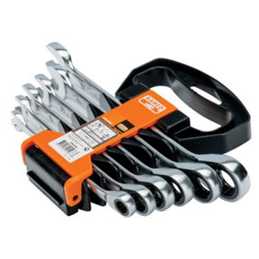 Bahco - 1RM Ratcheting Combination Wrench Set, 6 Piece