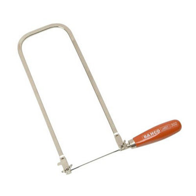 Bahco 302 Fret Saw BAH302 12in 300mm Wood Metal Plastic 130mm Includes 12 Blades