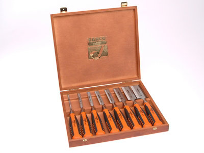 Bahco 424P Bevel Edge Chisel Set, 8 Piece DIY at B&Q