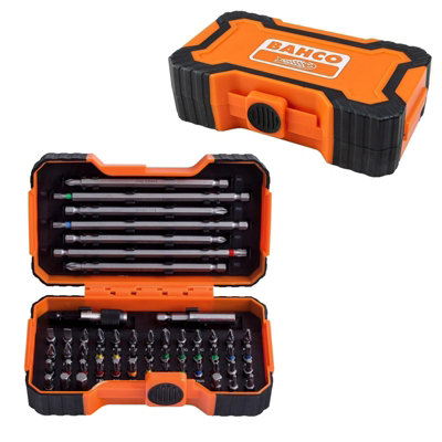 Bahco 54 Piece Colour Code Screwdriver Bit Set 125mm +25mm BAH59S54B 59/S54B