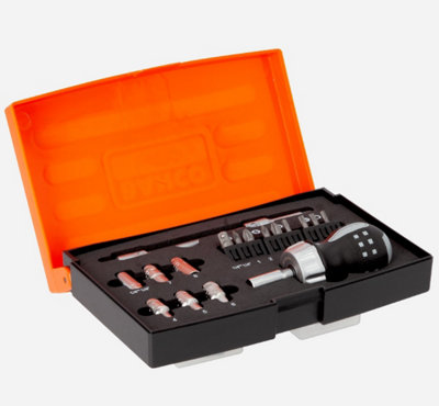Bahco 808050S-18 Stubby Ratchet Flexible Screwdriver Set 18 Piece BAH808050S18