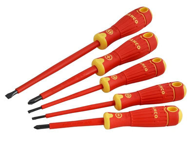 Bahco B220.015 B220.015 BAHCOFIT Insulated Screwdriver Set, 5 Piece ...