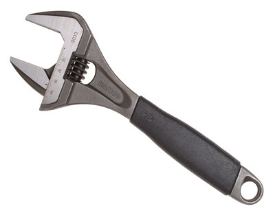 Bahco BAH9033 Ergo Adjustable Wrench 250mm Extra Wide Jaw 9033 | DIY at B&Q