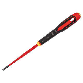 Bahco BE-8040SL ERGO Slim VDE Insulated Slotted Screwdriver 4.0 x 100mm BAHBE8040SL