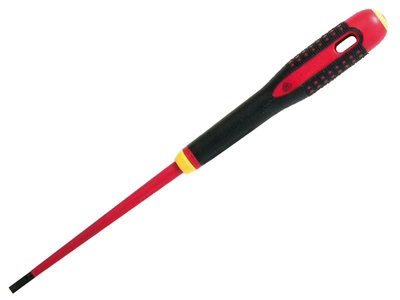 Bahco BE-8220SL ERGO Slim VDE Insulated Slotted Screwdriver 3.0 x 100mm BAHBE8220SL