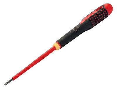 Bahco BE-8230SL ERGO Slim VDE Insulated Slotted Screwdriver 3.5 X 100mm ...