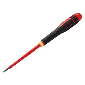 Bahco BE-8230SL ERGO Slim VDE Insulated Slotted Screwdriver 3.5 x 100mm BAHBE8230SL