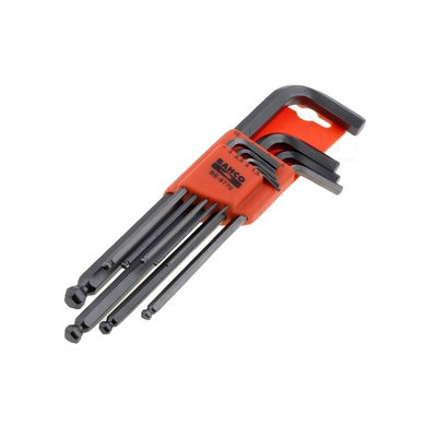 Bahco BE-9770 Metric Hex Allen Ball Keys Screwdriver Set 1.5mm - 10mm BAH9770