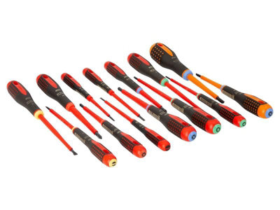 Bahco BE-9876S BE-9872 ERGO Screwdriver Set 14 Piece BAH9876S