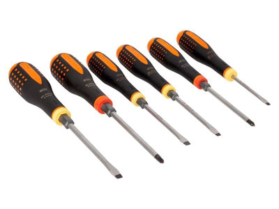 Bahco BE-9881TB ERGO Through Blade Screwdriver Set 6 Piece BAH9881TB