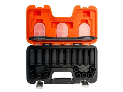 Bahco D-DD/S20 D-DD/S20 Mixed Impact Socket Set of 20 Metric 1/2in BAHDDS20