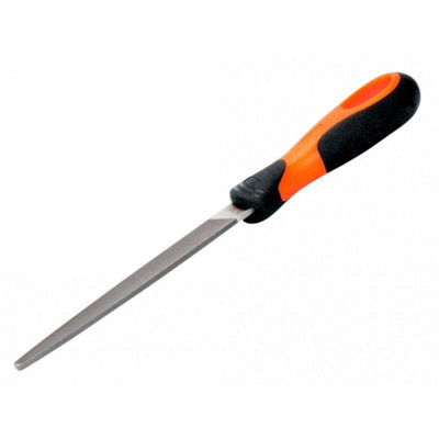 Bahco Ergo Tapered Edge Flat File, Handled Multi Colour (200mm (8in))