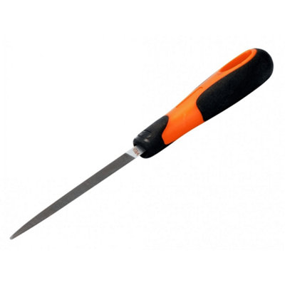 Bahco Ergo Three-square File, Handled Multi Colour (200mm (8in))