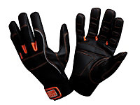 Bahco GL010-10 Power Tool Padded Palm Gloves - Large Size 10BAHGL01010