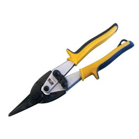 Bahco - MA421 Yellow/Blue Aviation Compound Snips Straight Cut 250mm (10in)