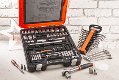 Bahco S106 106 Piece Ratchet Socket Spanner Set 1/4" 1/2" Drive XMS21SOC106 - 3