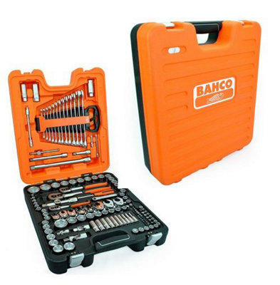 Bahco S138 138 Piece Socket Set Metric Imperial 1/4 3/8 1/2 Inch