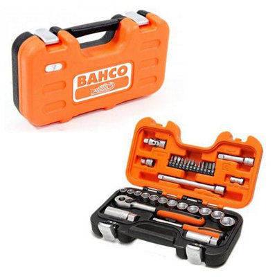 Bahco S330 34 Piece Ratchet Socket Set 1/4" & 3/8" Drive BAHS330 XMS21SOCK38