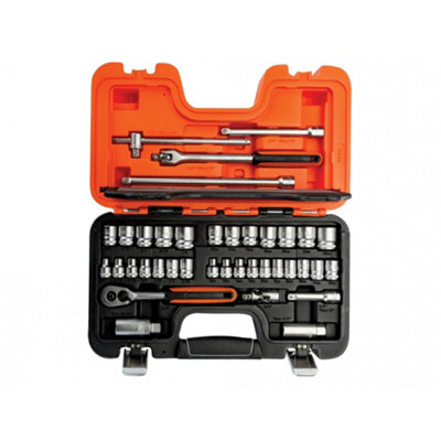 Bahco S380 3/8in Drive Socket Set, 38 Piece Multi Colour (One Size)