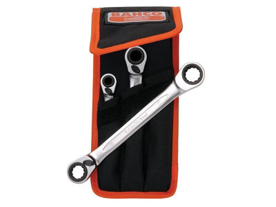 Bahco - S4RM Series Reversible Ratchet Spanner Set, 3 Piece