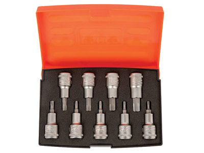 Bahco - S9TORX 1/2in Drive Socket Set of 9 Metric