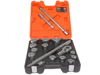Bahco SLX 17 SLX17 Socket Set of 17 Metric 3/4in Drive BAHSLX17