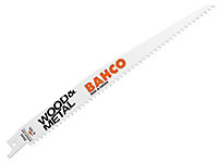 Bahco - Wood & Metal Bi-Metal Reciprocating Blade 228mm 6 TPI (Pack 5)