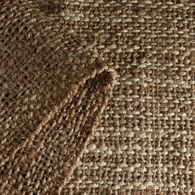 Baila Area Rug Jute Brown and Natural Traditional Design - 120 x 170cm