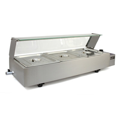 Stainless Steel Bain Marie With Plate Warmer, 6 Pans At Best Price In Coimbatore - Foto 7