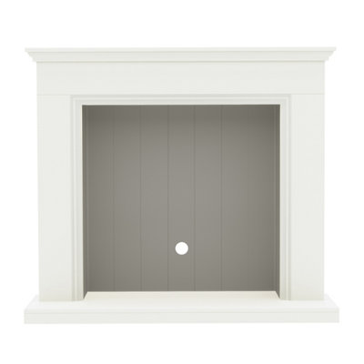 Bainbridge 48" Soft White & Stone Timber Inglenook Price Comparisons | Compare The Build