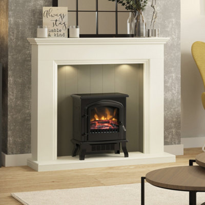 Bainbridge Soft White Timber Inglenook