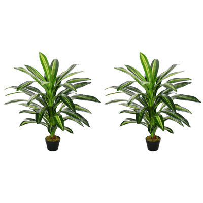 Bake Nino Set of 2 Artificial Dracaena Plants 110cm - Indoor Decorative Greenery
