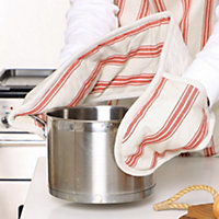 Baker's Stripe Double Oven Glove
