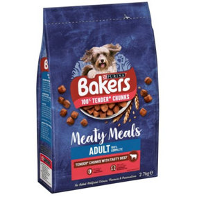 Bakers Complete Adult Meaty Meals Beef 2.7kg
