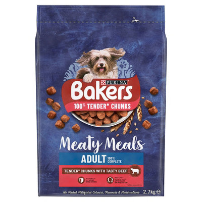 Bakers Complete Adult Meaty Meals Beef 2.7kg