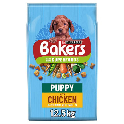 Bakers Complete Puppy Junior Chicken & Veg Dog Food 12.5kg