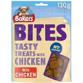 Bakers Dog Treat Chicken Bites 130g (Pack of 6)