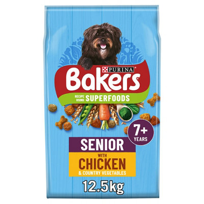 Bakers Senior Rich In Chicken With Country Veg 12.5kg