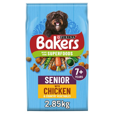 Bakers Senior Rich In Chicken With Country Veg 2.85kg