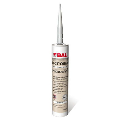 BAL Micromax Pebble Grout Effect Tile Sealant, Anti-Mould Silicone, 310ml