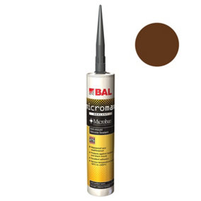 BAL Micromax Sealant, Mahogany Anti-mould Silicone, 310ml