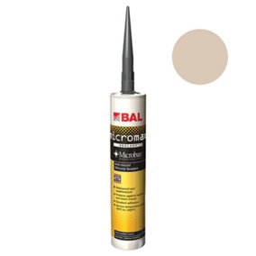 BAL Micromax Sealant, Pebble Anti-mould Silicone, 310ml